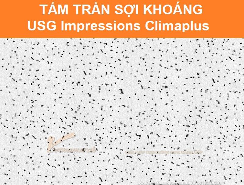 Tấm trần sợi khoáng USG Impressions Climaplus