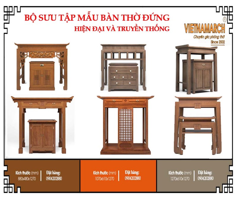 ban thờ đứng đẹp cho chủ nhà mệnh thủy - nam sinh năm 1972, 1981, 1990, 1999 3