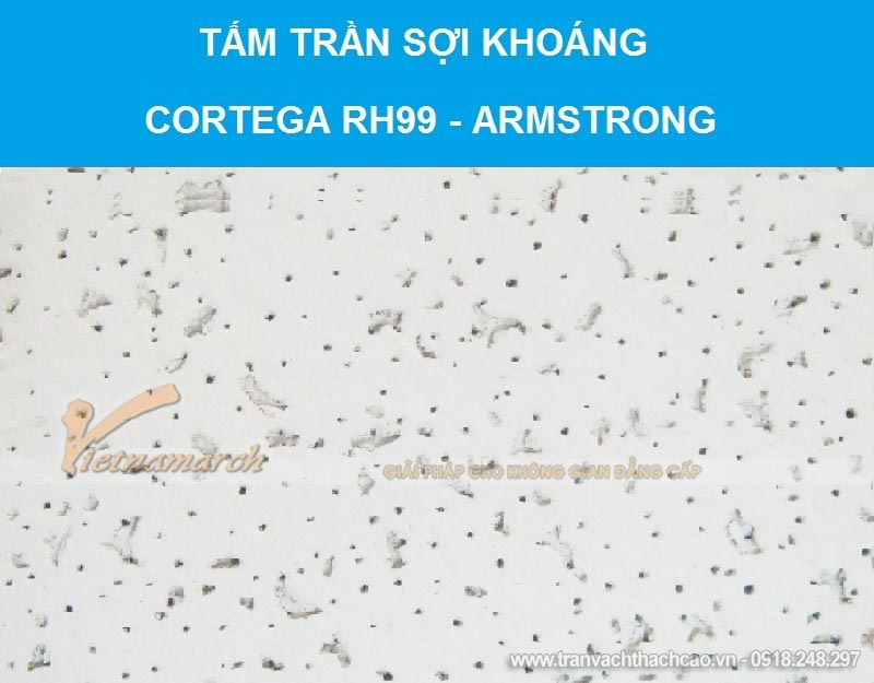 Tấm trần sợi khoáng Cortega RH99 - Armstrong