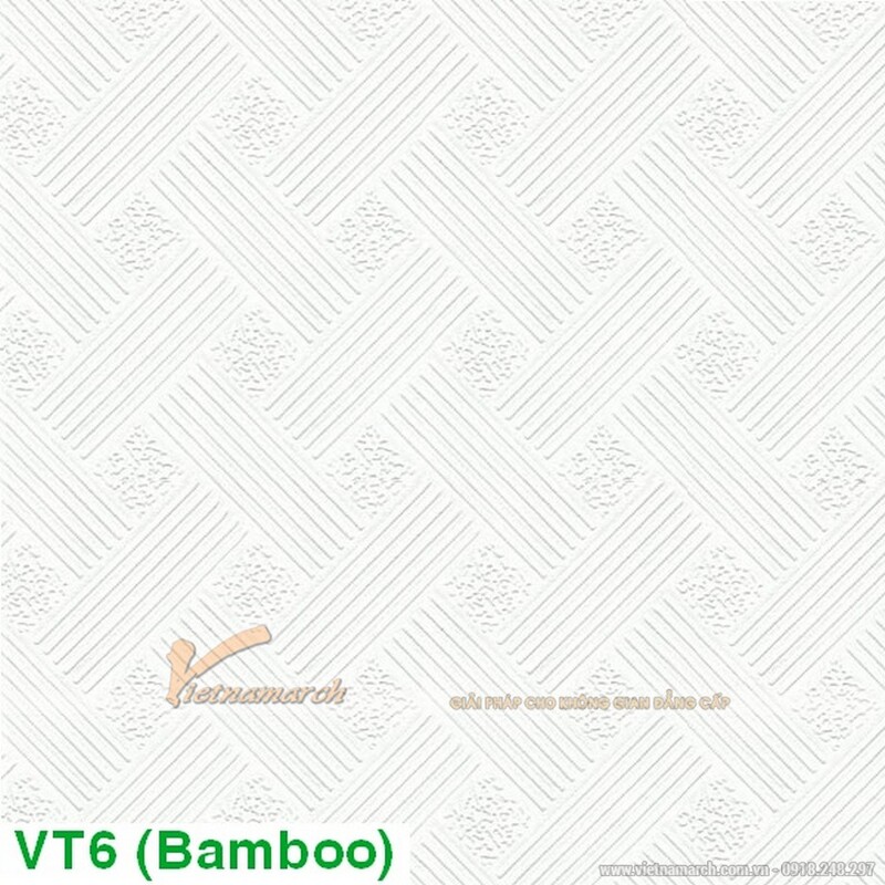 tấm trần phủ nhựa pvc bamboo vt6