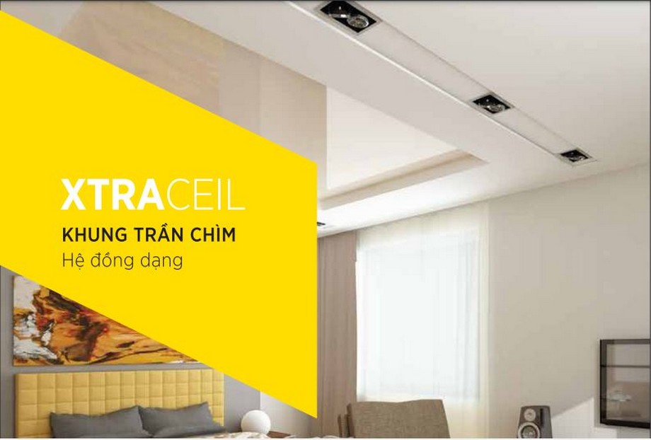 Khung xương trần chìm USG Boral XtraCeil Khung xương trần chìm USG Boral XtraCeil