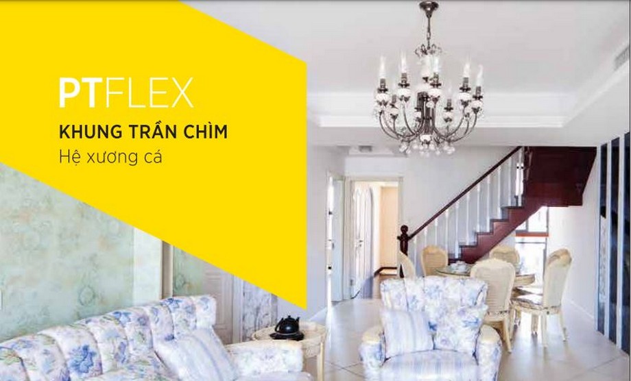Khung xương trần chìm USG Boral PTFlex Khung xương trần chìm USG Boral PTFlex