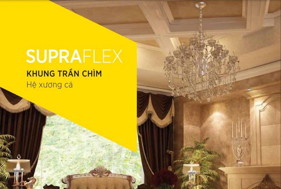 Khung xương trần chìm USG Boral SupraFlex